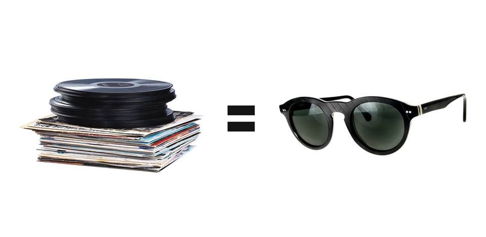 Realizza occhiali con dischi in vinile e li vende nel mondo