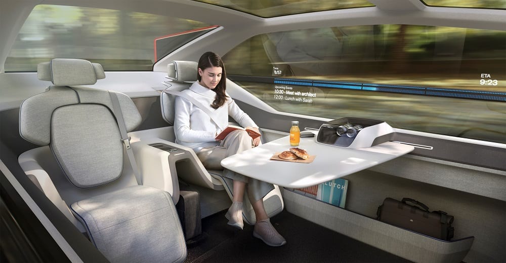 Ecco l'auto elettrica che diventa letto e ufficio