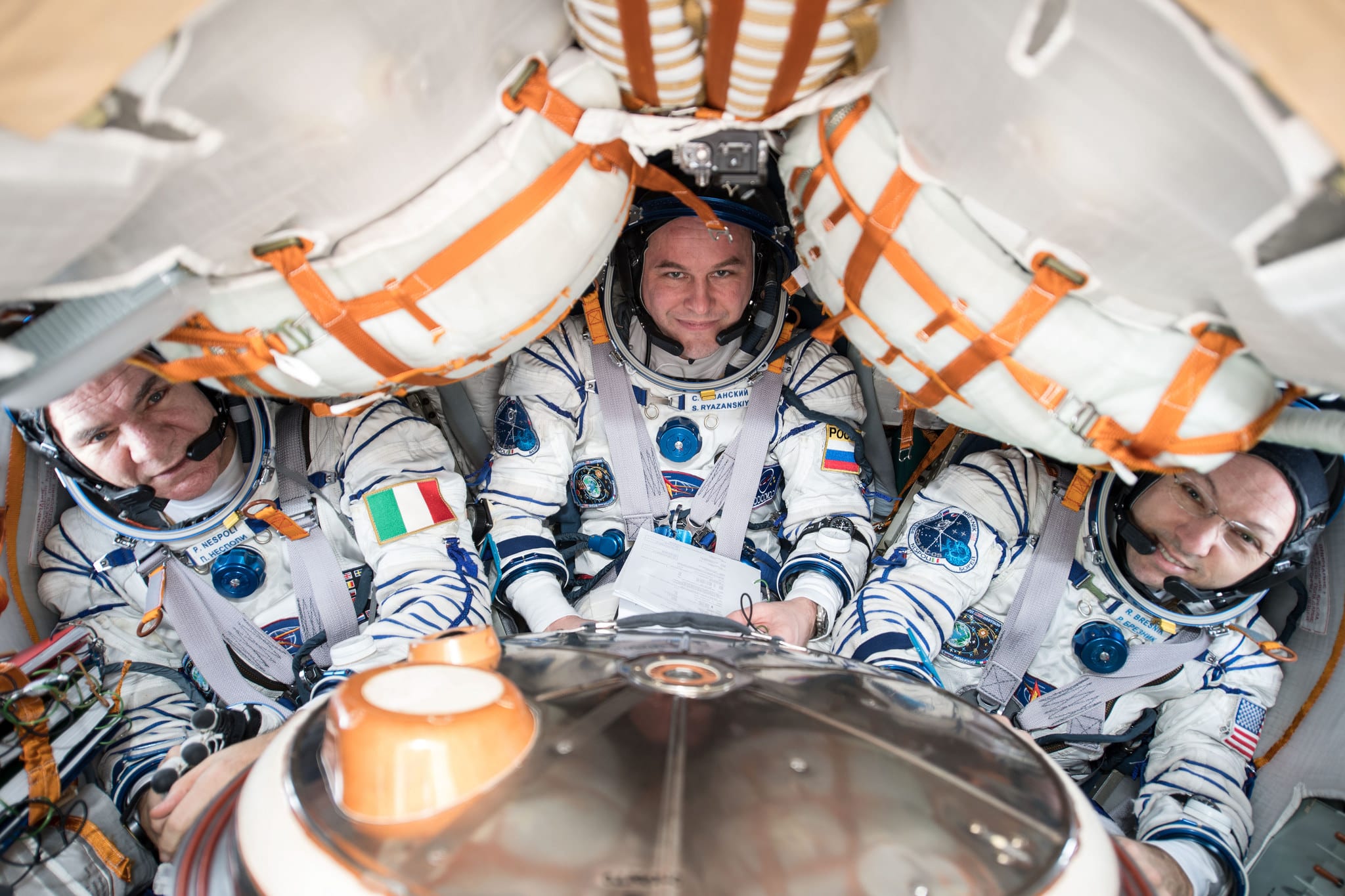 L'astronauta Paolo Nespoli torna sulla Terra