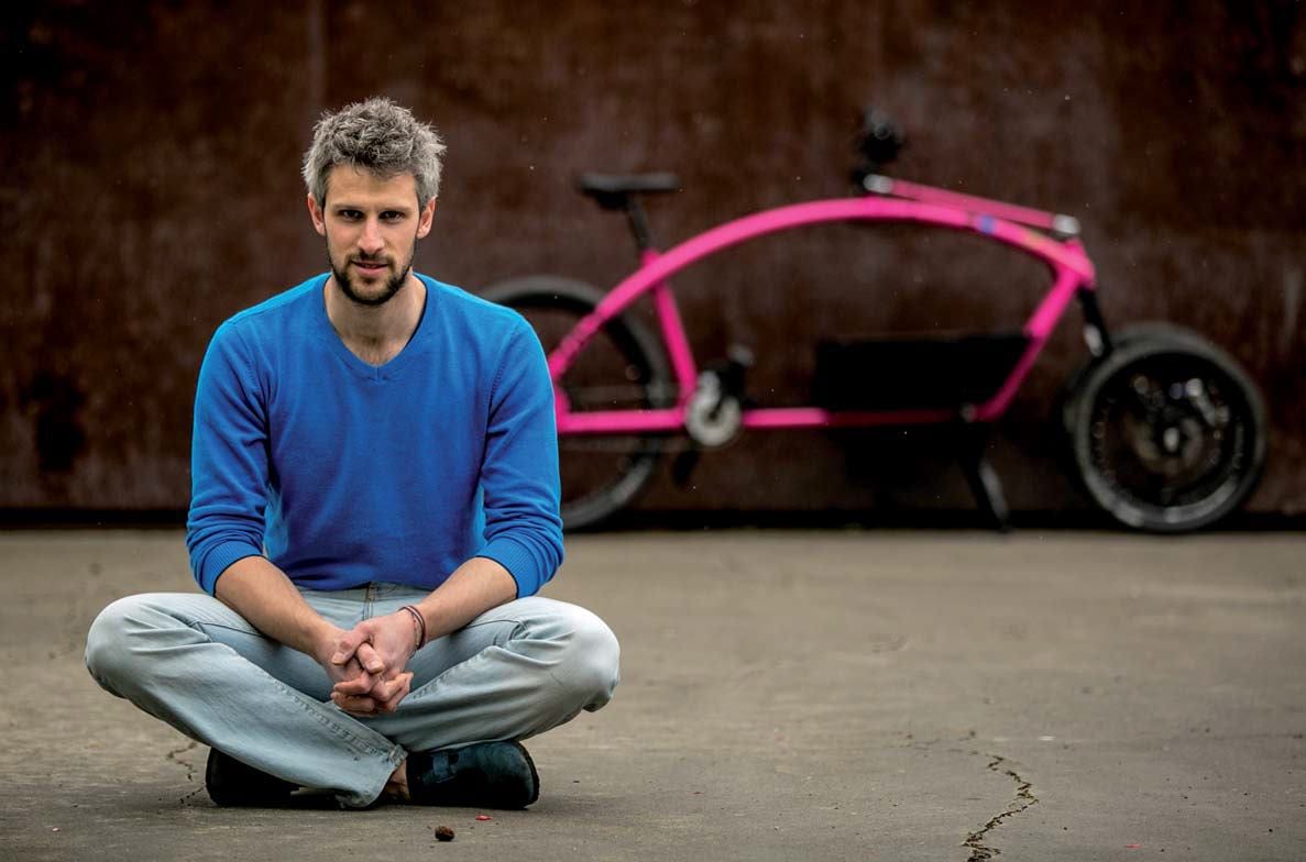 Il sarto che fa cargo bike su misura