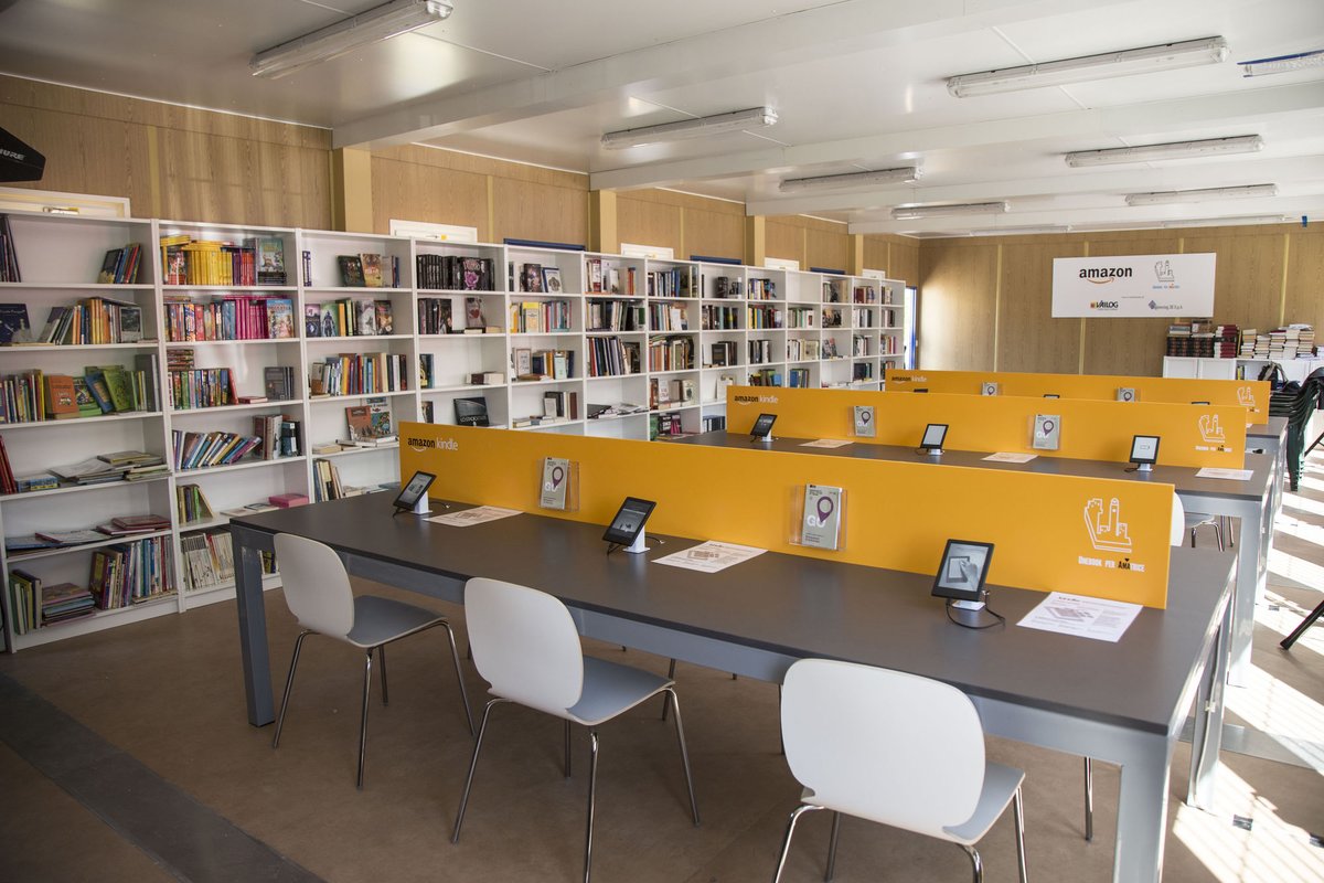 Dopo il terremoto, Amazon dona una biblioteca digitale ad Amatrice
