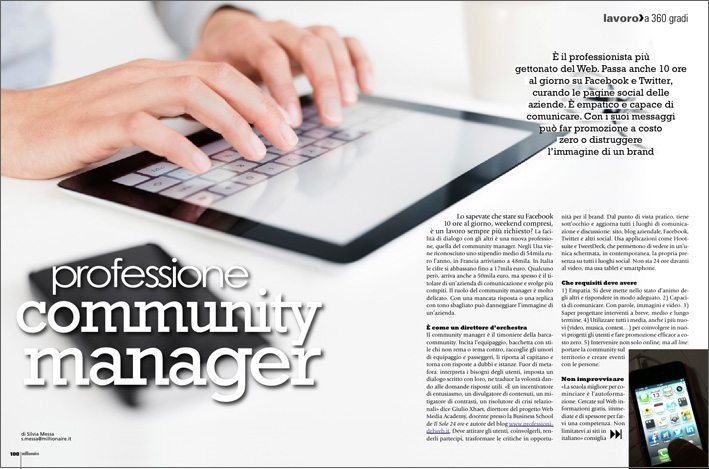 Al lavoro sui social