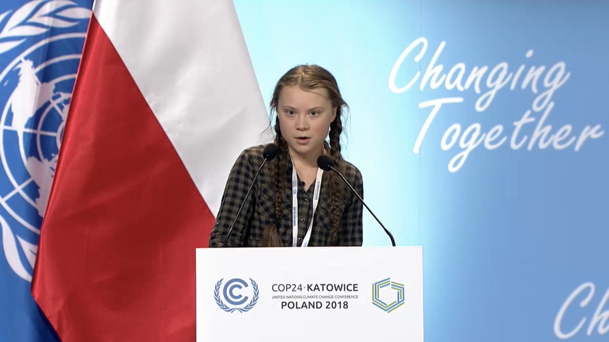 Greta, 15 anni, parla ai leader del Pianeta: "Non si è mai troppo piccoli per fare la differenza"