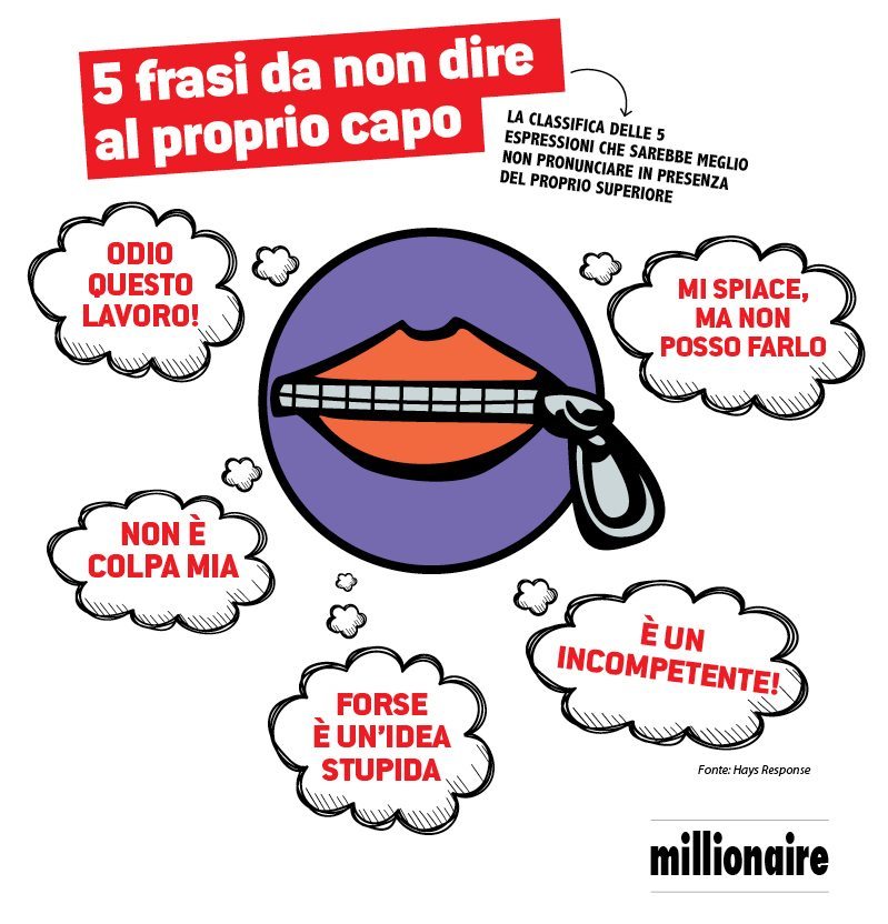 5 frasi da non dire al capo