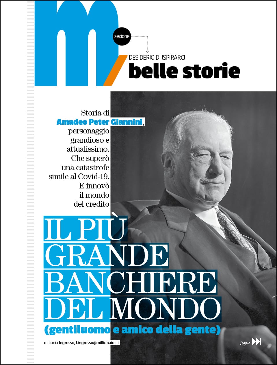 Amadeo Peter Giannini, storia del più grande banchiere del mondo (visionario e gentiluomo)