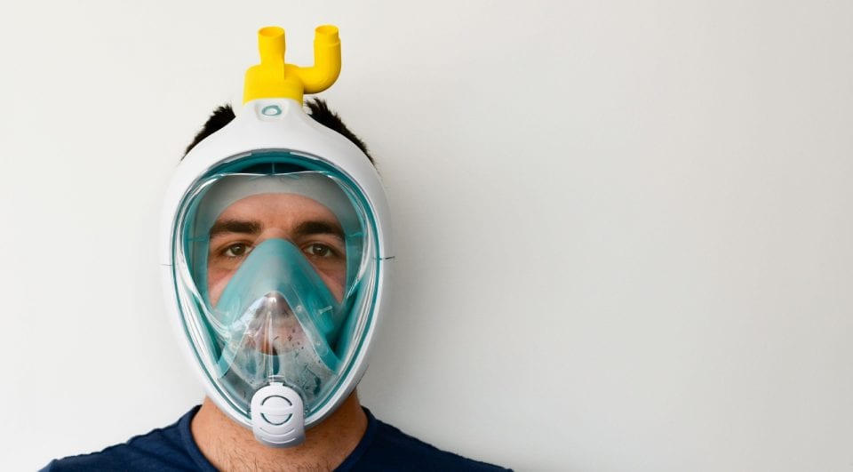 Maschere da sub trasformate in respiratorie con la stampa 3D: l’ingegno di una startup bresciana salva le vite