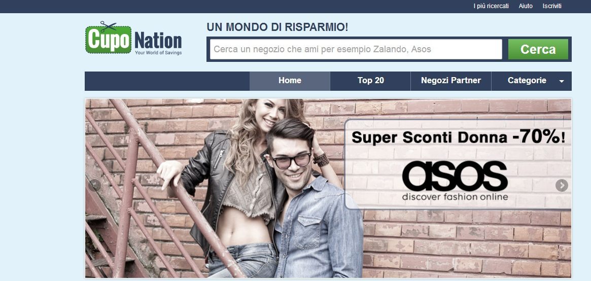 Cerchi un sconto? Ecco CupoNation