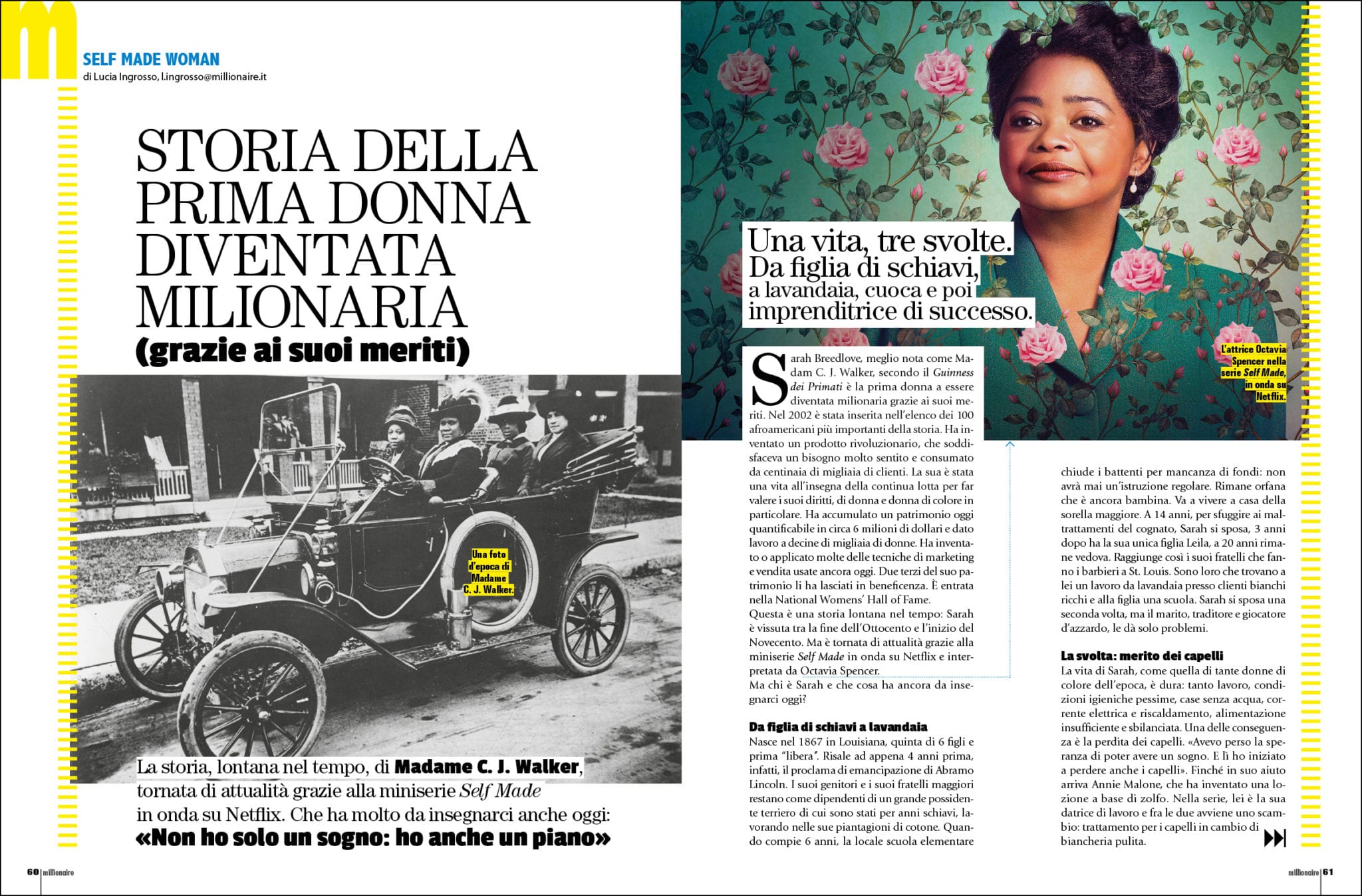 Storia della prima donna diventata milionaria (grazie ai suoi meriti)
