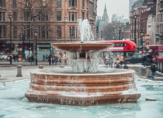 Londra: le temperature arrivano a toccare -8°C