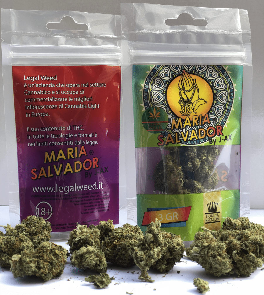 J-Ax fa business con la cannabis legale. In vendita "Maria Salvador"