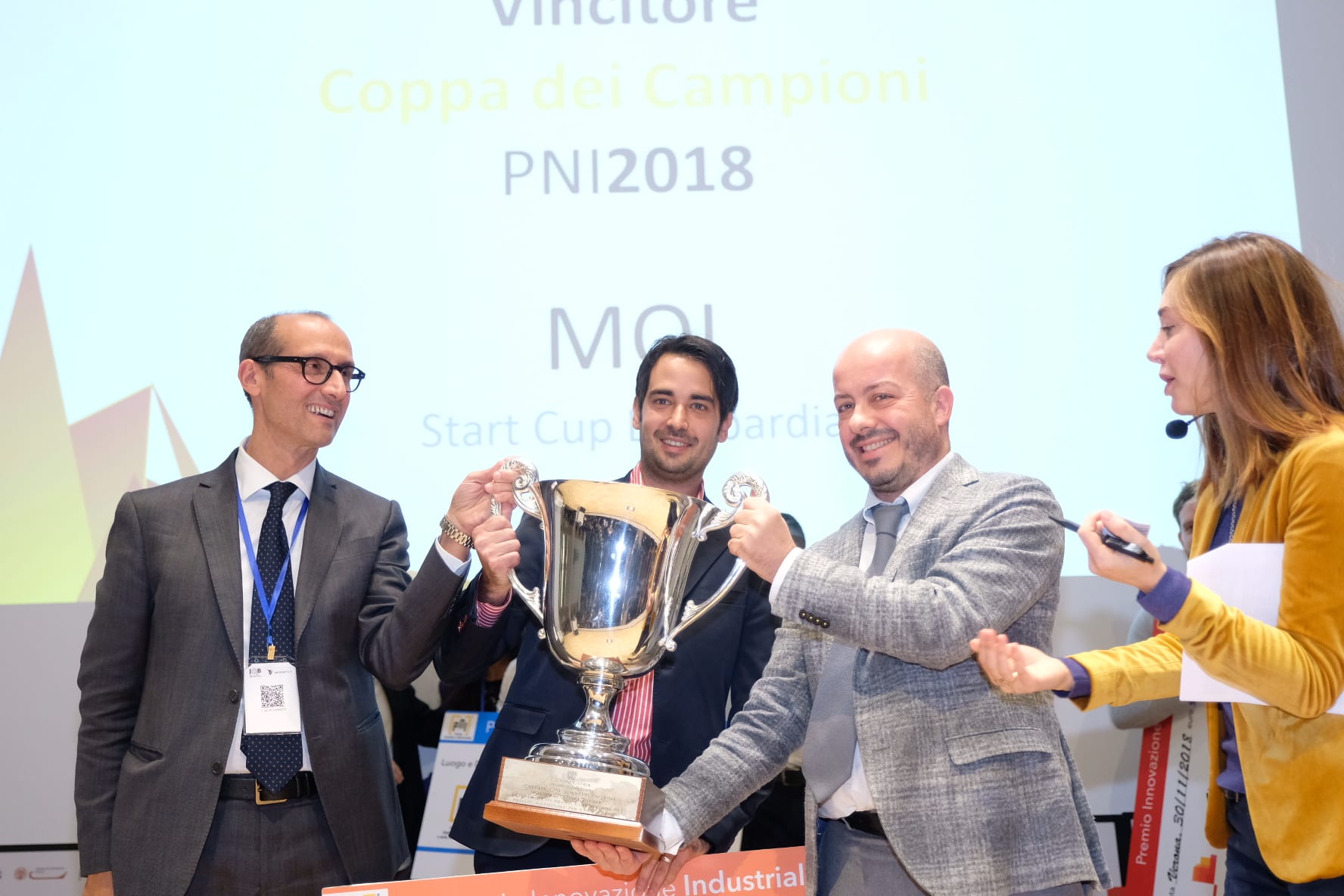 La startup Moi vince il Premio Nazionale per l'Innovazione 2018