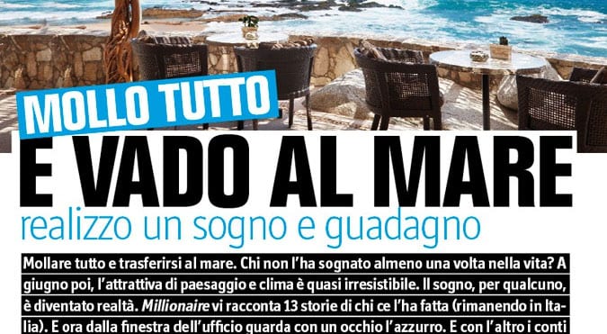 SILVIA MESSA Giornalista di Millionaire, fare impresa al mare