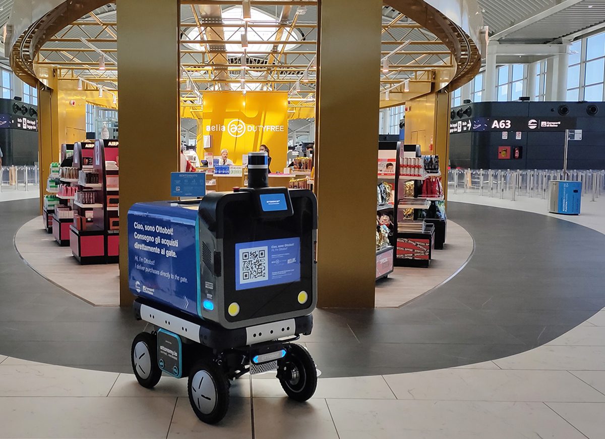 Fiumicino: arriva il robot che ti consegna la spesa