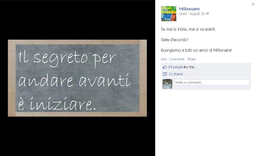 Cronaca di un post che funziona