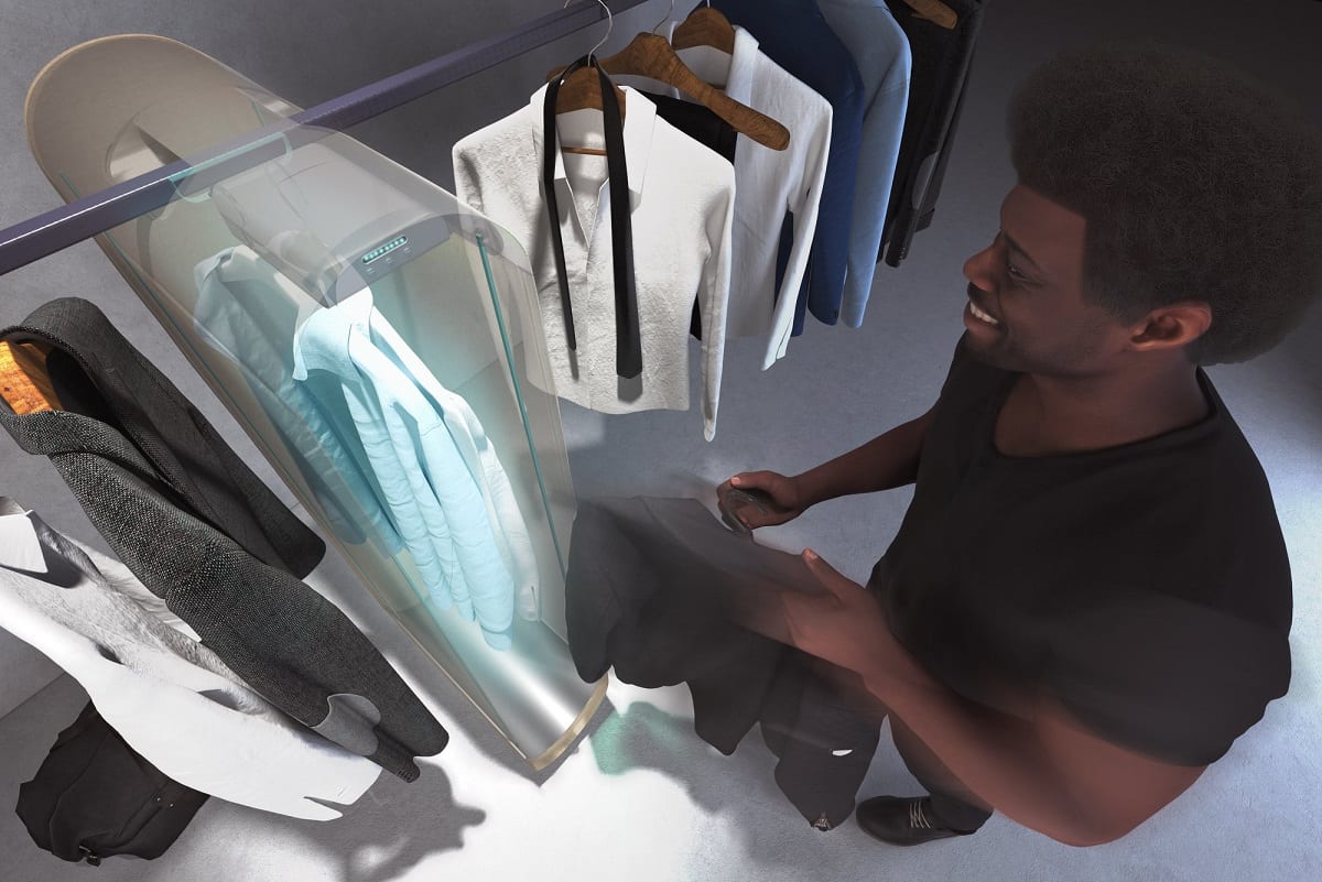 Arriva il porta-abiti purificatore: usa l'ozono per rimuovere virus e batteri dai vestiti. L'ha inventato Carlo Ratti