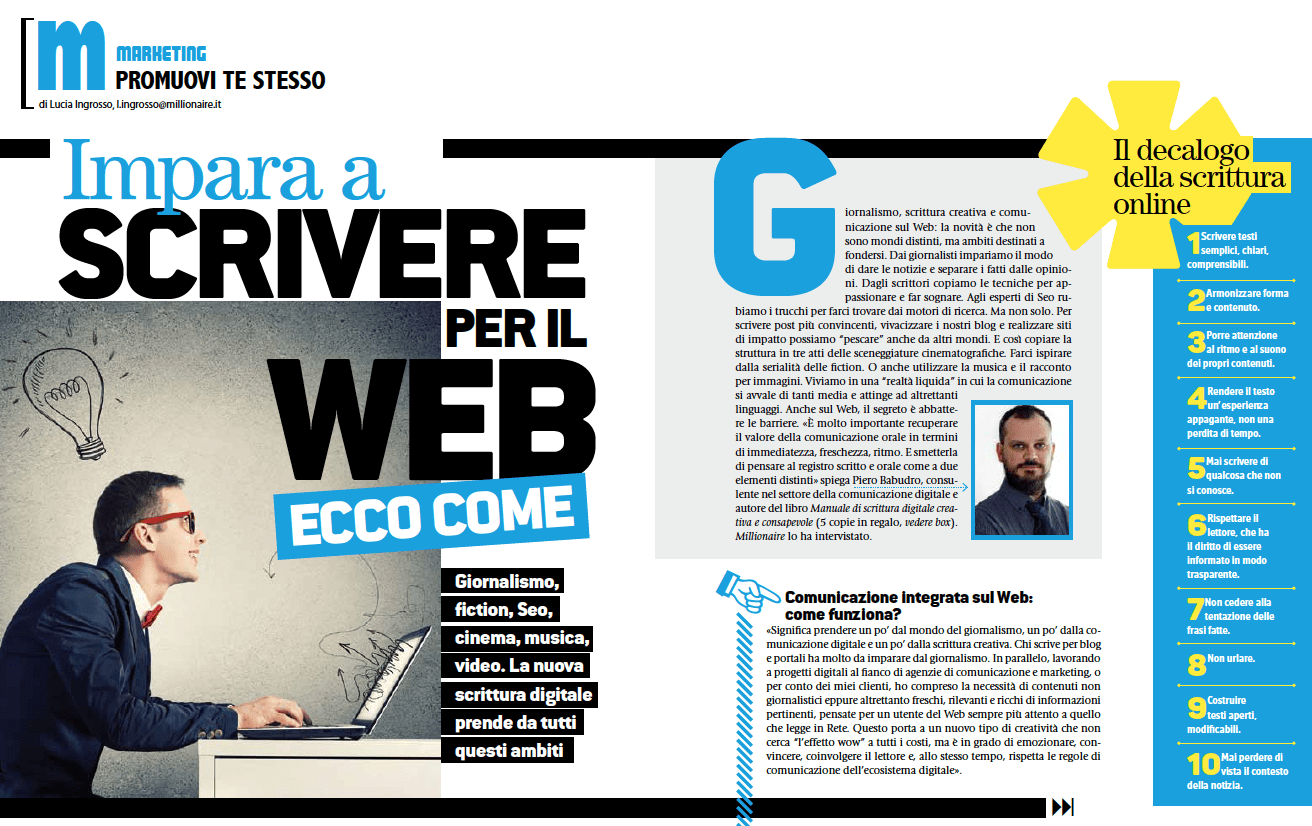 Il decalogo della scrittura online