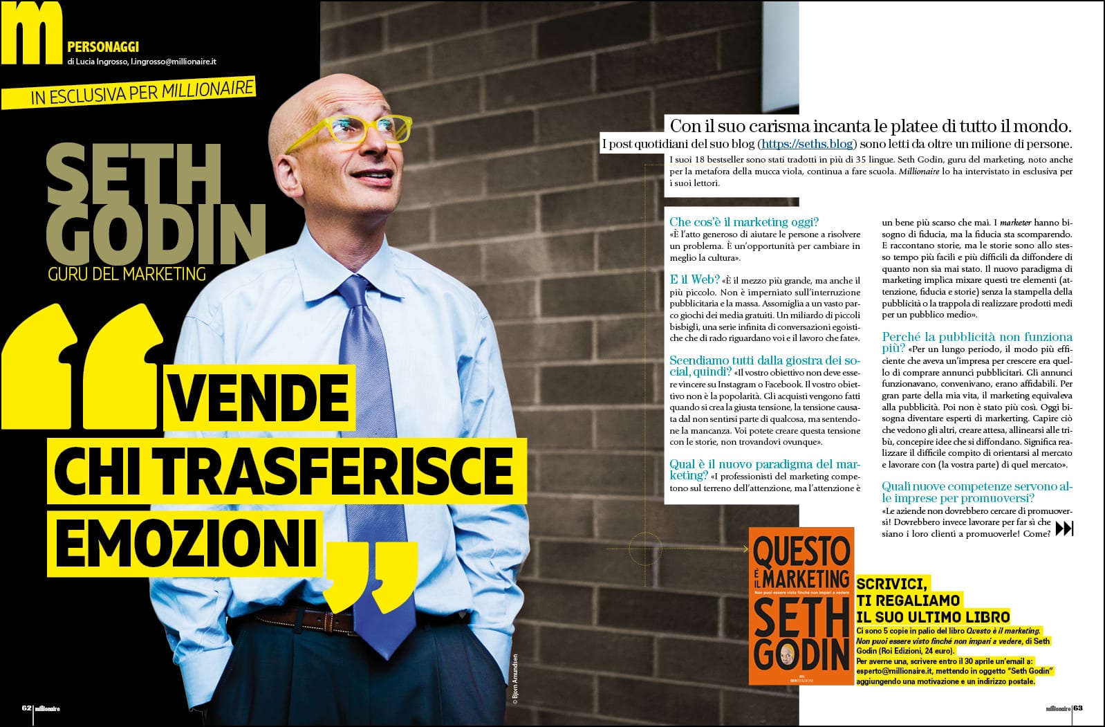 Seth Godin: «Vende chi trasferisce emozioni»