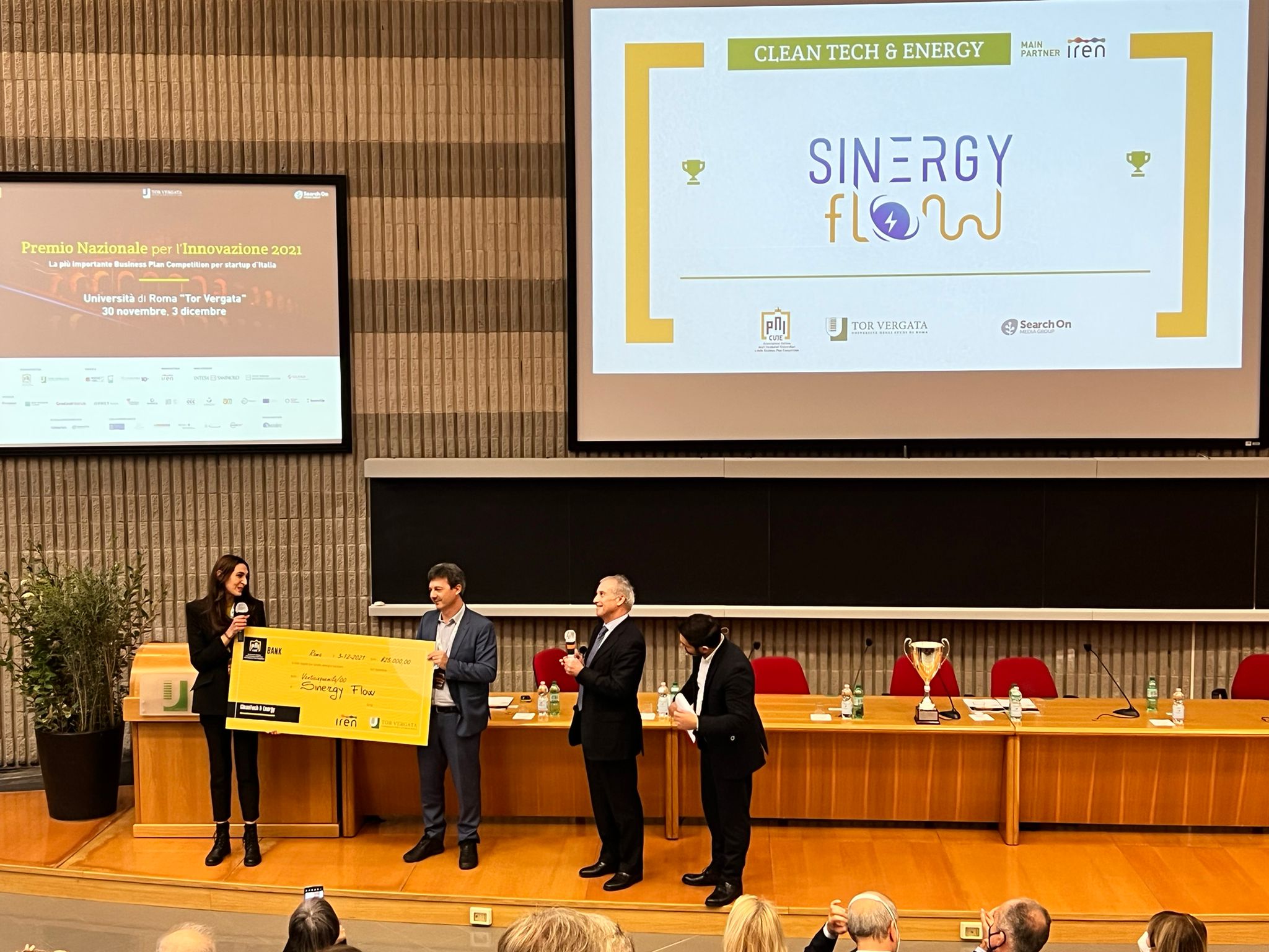 Sinergy Flow vince il Premio nazionale per l'innovazione 2021