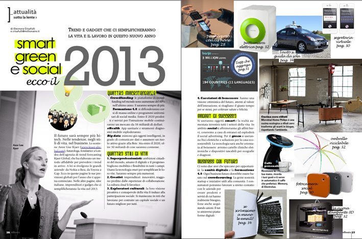 I trend del 2013: saremo più smart, green e social
