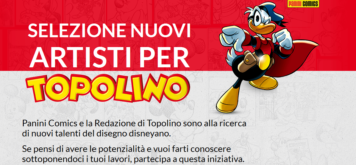 Topolino cerca nuovi talenti del disegno