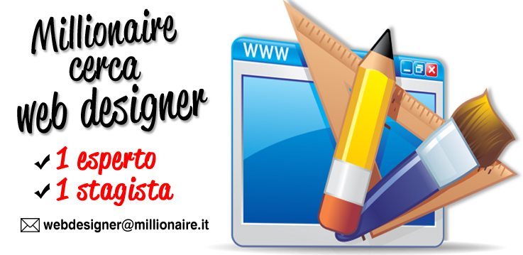 Cerchiamo web designer (1 esperto + 1 stagista)